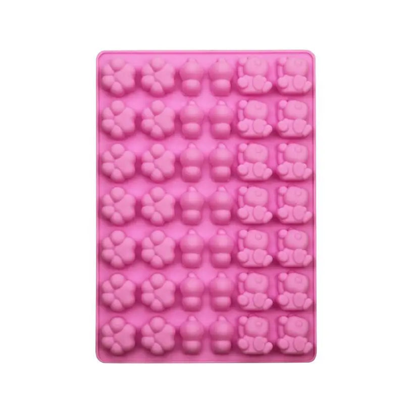Silicone Cat Paw Candy Mold – Chocolate, Jelly & Fondant Silicone Baking Mold PLUSH Pink