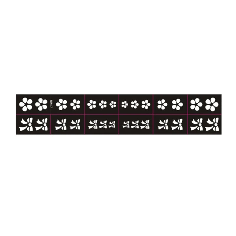 Nail Art Stencils – French Manicure Spray Template 3D Nail Art Stencils PLUSH NK07