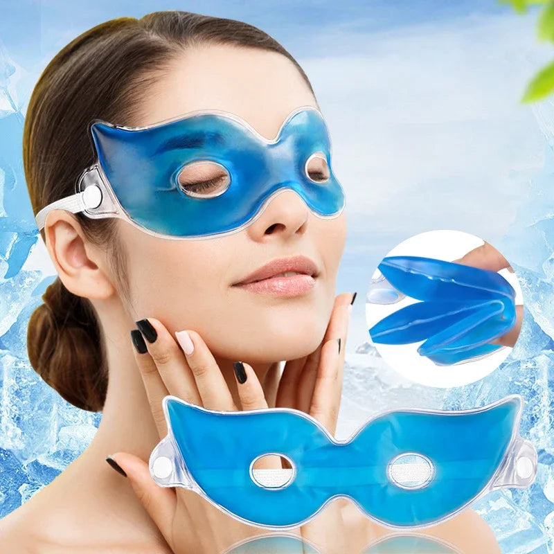 Reusable Ice Gel Eye Mask – Hot & Cold Therapy Compress Gel Eye Mask PLUSH