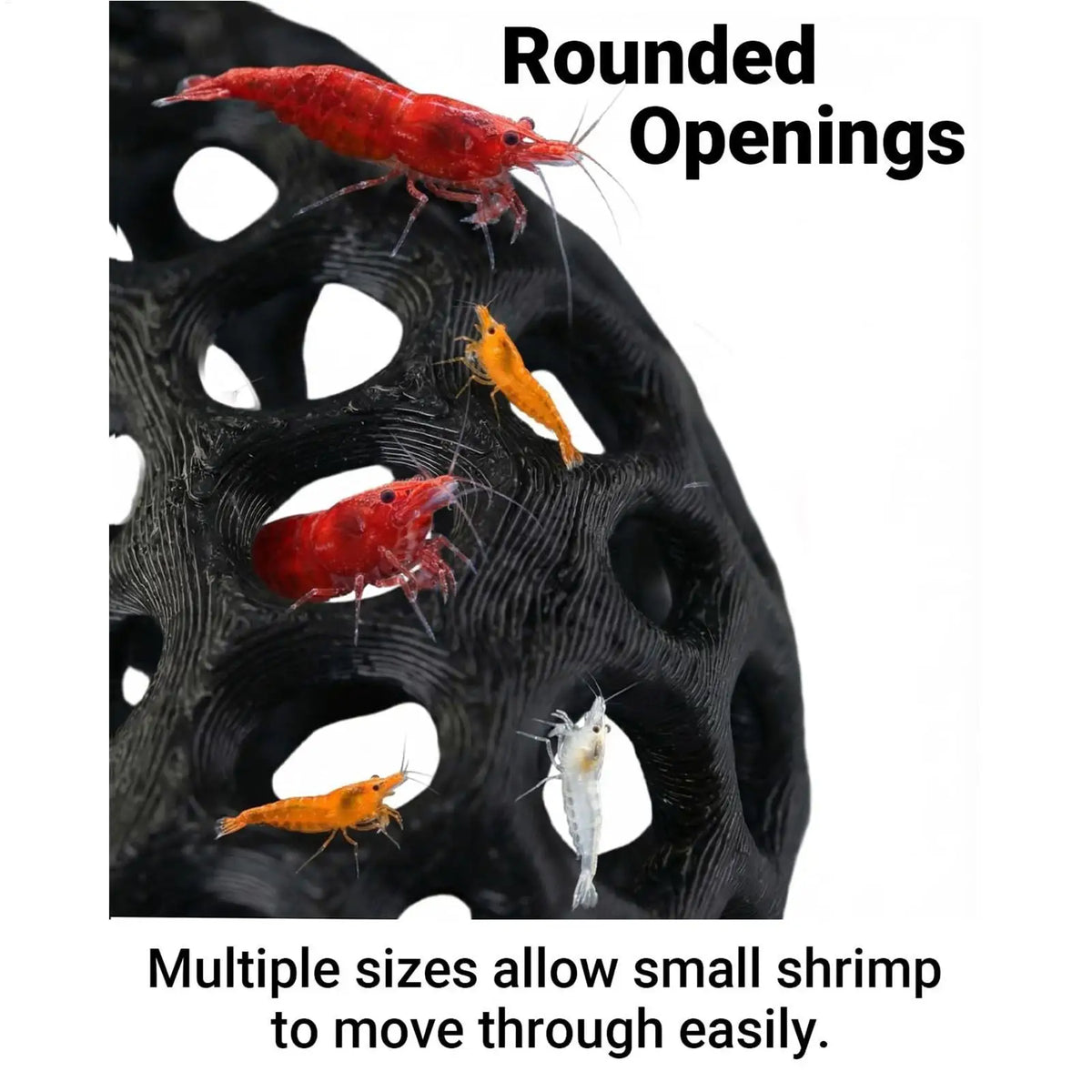 Shrimp Cave Aquarium Hideout – Betta & Bottom Feeder Tunnel Aquarium Cave Decor PLUSH