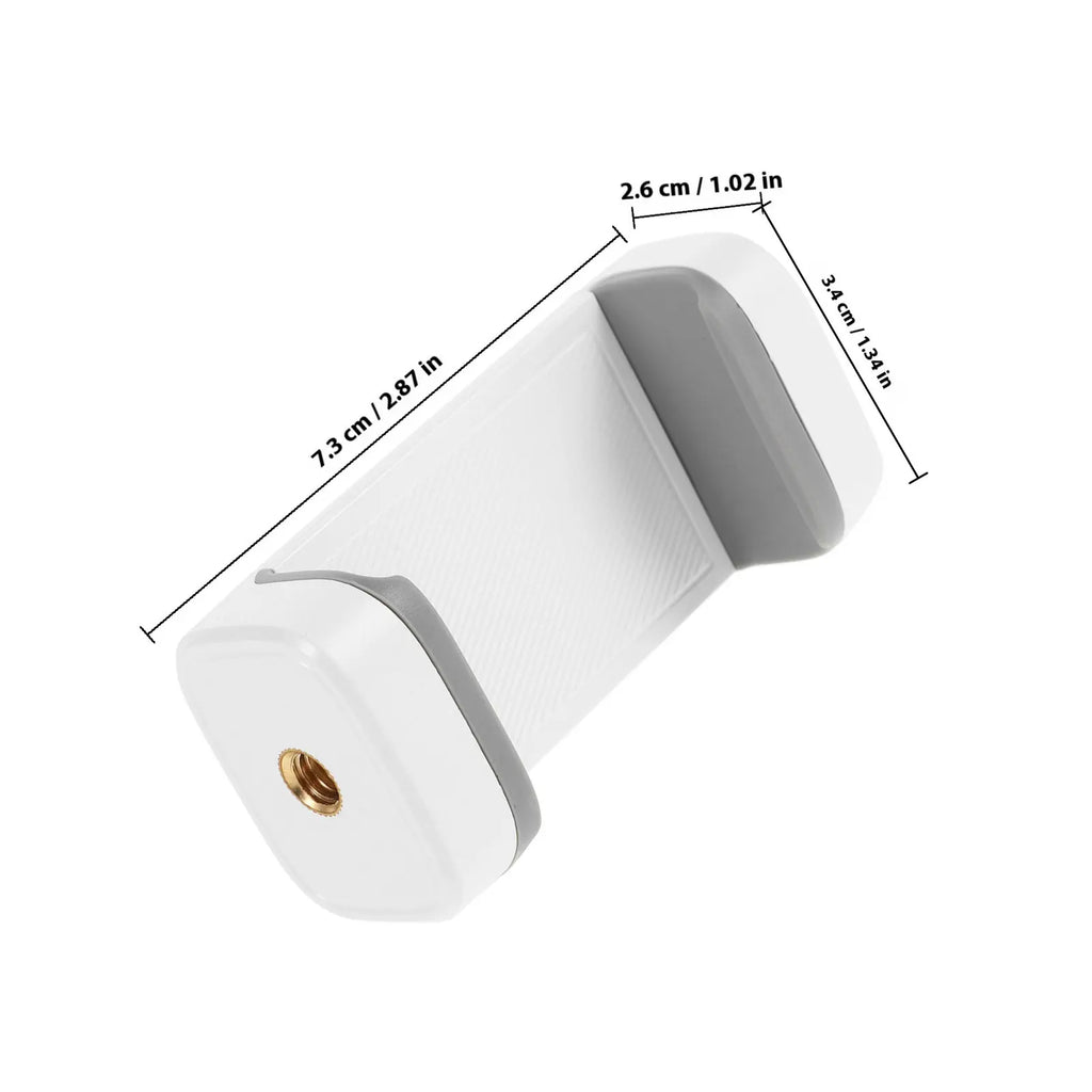 Universal Phone Tripod Mount Clip – 1/4" Screw Adapter Phone Tripod Mount PLUSH