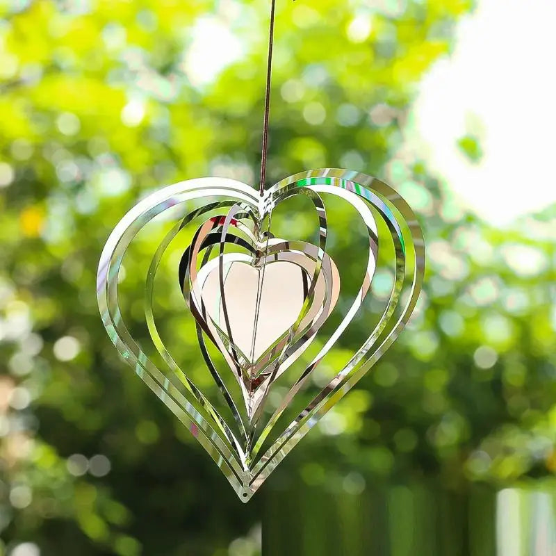 3D Reflective Wind Spinners – Stainless Steel Bird Deterrents Garden Bird Deterrent PLUSH