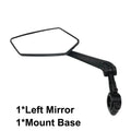 RIDERACE Adjustable Handlebar Bike Rear View Mirror – Wide Angle Bicycle Handlebar Mirror PLUSH Only Left