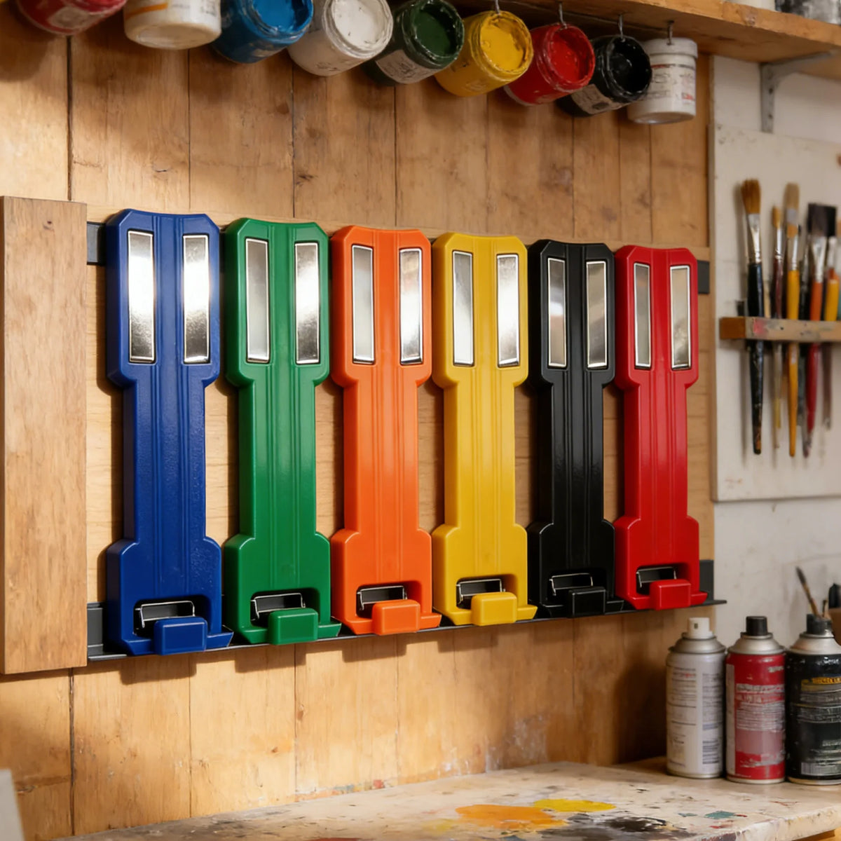 Magnetic Spray Can Holder – No-Drill Wall Mount Organizer Magnetic Storage Rack PLUSH