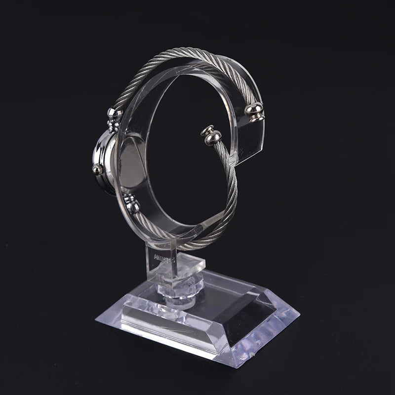 Transparent Plastic Watch Display Stand – Wristwatch Holder Rack Watch Display Stand PLUSH