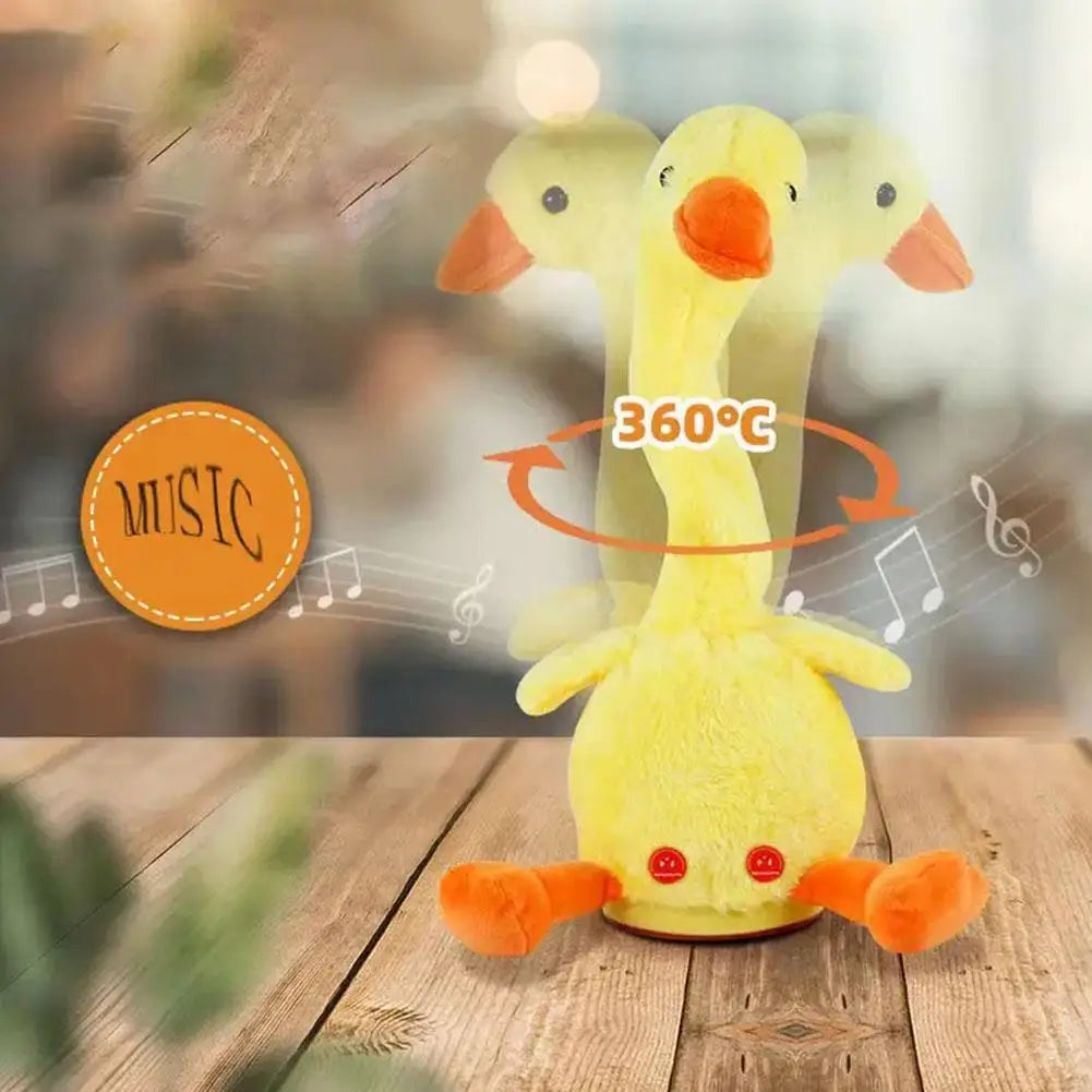 Talking Dancing Duck Plush Toy – Battery-Powered Virtual Pet Electronic Plush Toy PLUSH