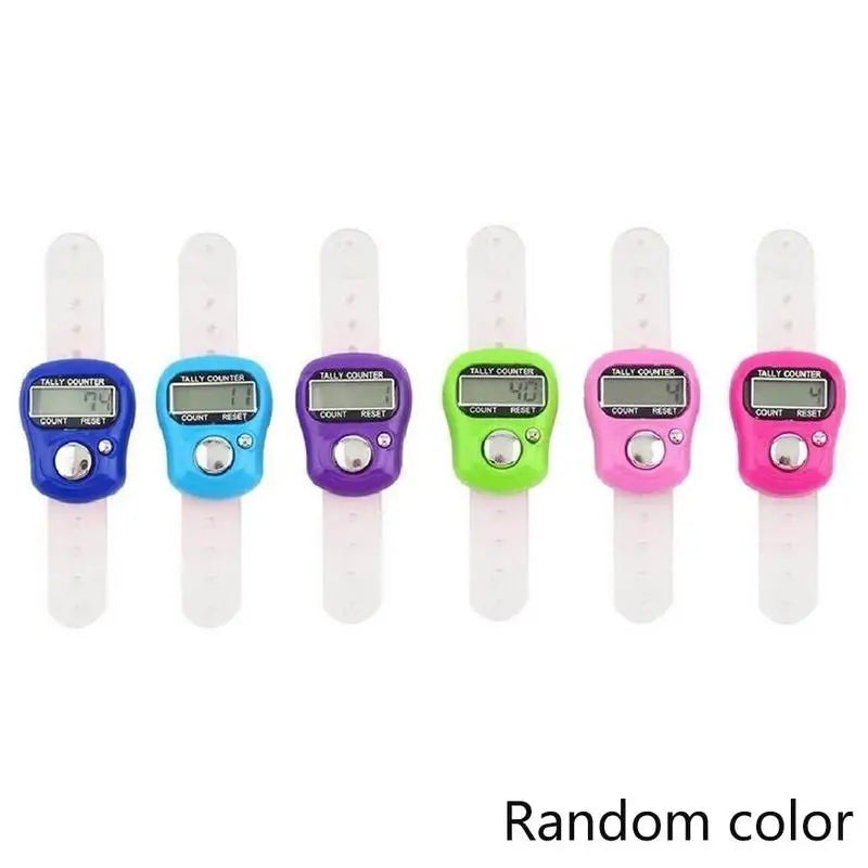 5-Digit LED Finger Ring Tally Counter | Tasbih Clicker Digital Tally Counter PLUSH A