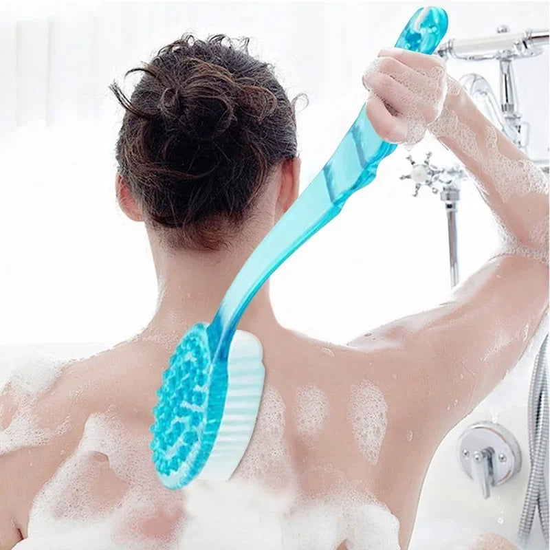 Long Handle Back Scrub Brush – Body Exfoliating Shower Brush Bath Body Brush PLUSH