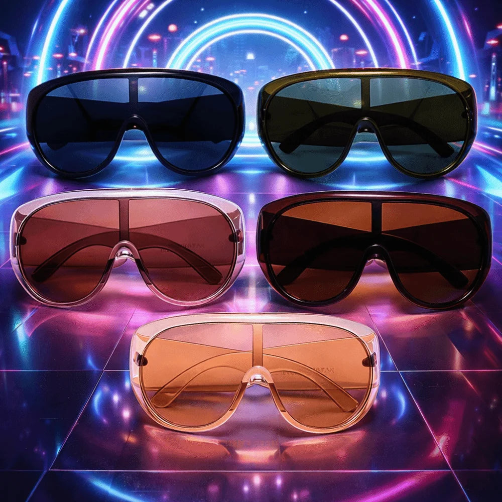 Oversized Square UV400 Sunglasses – Punk Vintage Style Women Oversized Sunglasses PLUSH