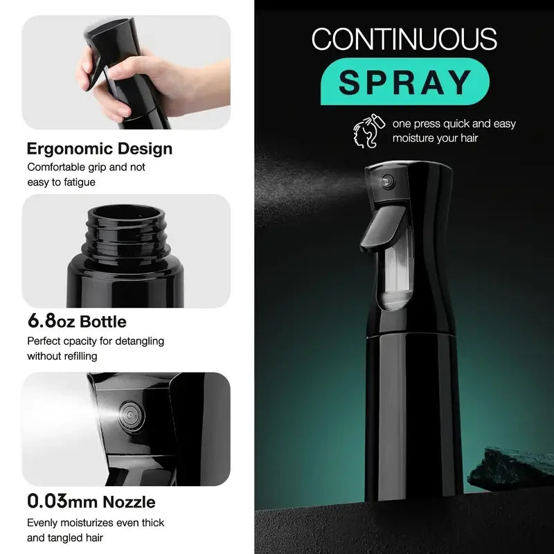Scalp Oil Applicator Spray Bottle & Massage Comb Set 2/3pcs Scalp Care Applicator PLUSH