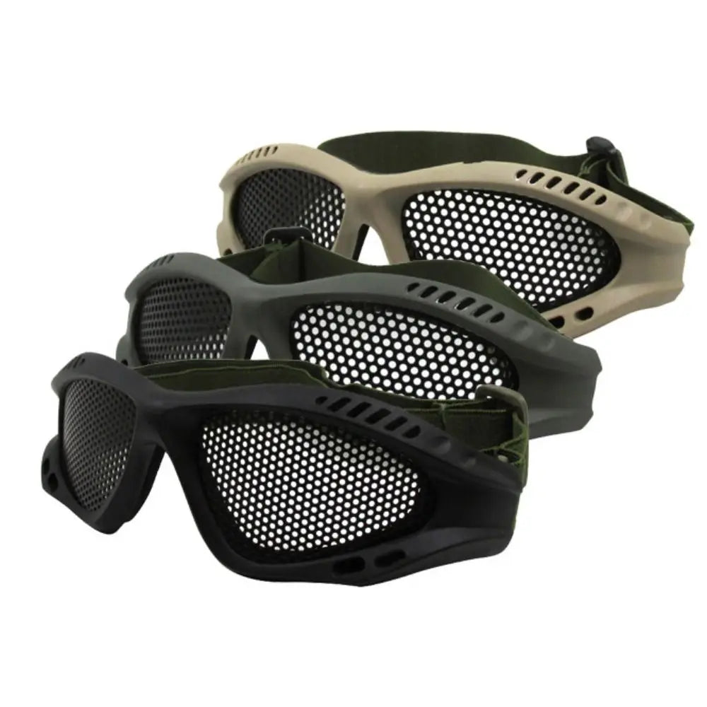 Metal Mesh Safety Glasses – UV & Sand Protection Eyewear Protective Safety Glasses PLUSH
