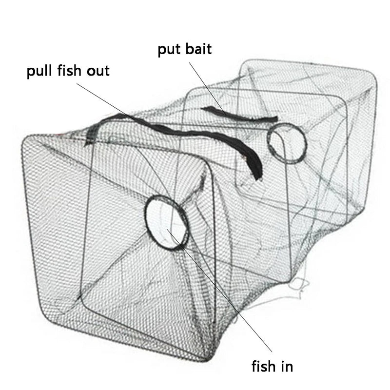 Foldable Fish Trap Net – Crab, Shrimp, Lobster & Crawfish Foldable Fish Trap PLUSH