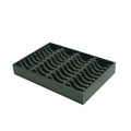 10/40 Slot Bracelet Storage Tray | PU Leather Bangle Organizer Jewelry Storage Tray PLUSH 40 Slots Black