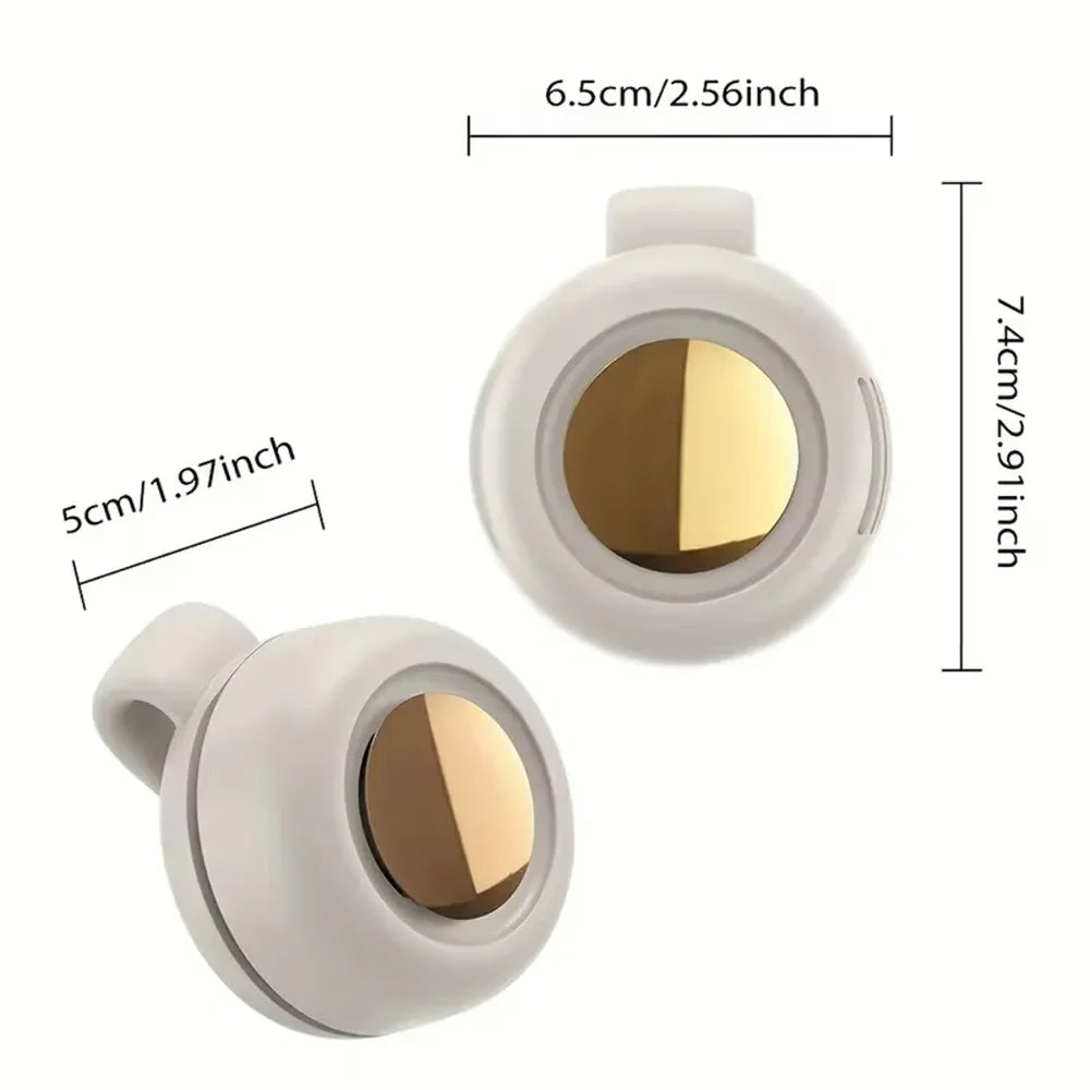 Bladeless Neck Fan – Hands-Free Clip-On 3-Speed Portable Wearable Neck Fan PLUSH