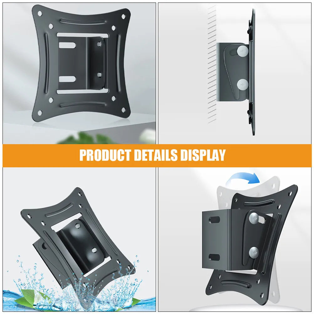 Adjustable TV & Monitor Wall Mount – Tilt Swivel Black Monitor Wall Mount PLUSH