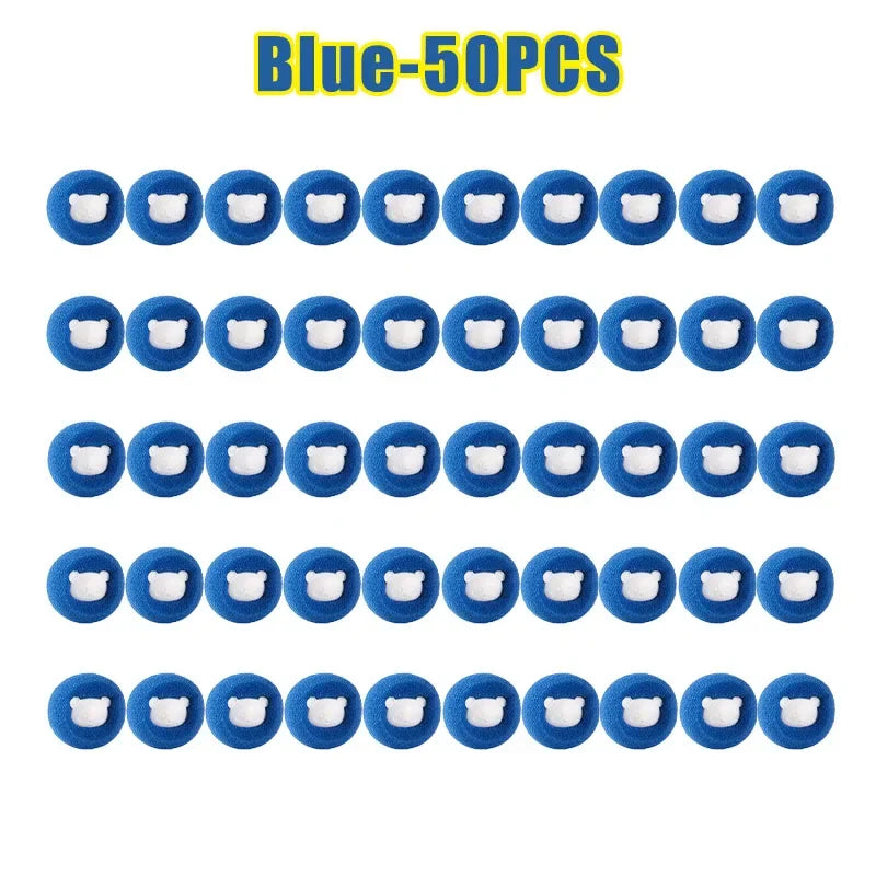 Laundry Washing Balls – Lint & Pet Hair Remover 6pcs Laundry Washing Balls PLUSH Blue 50PCS