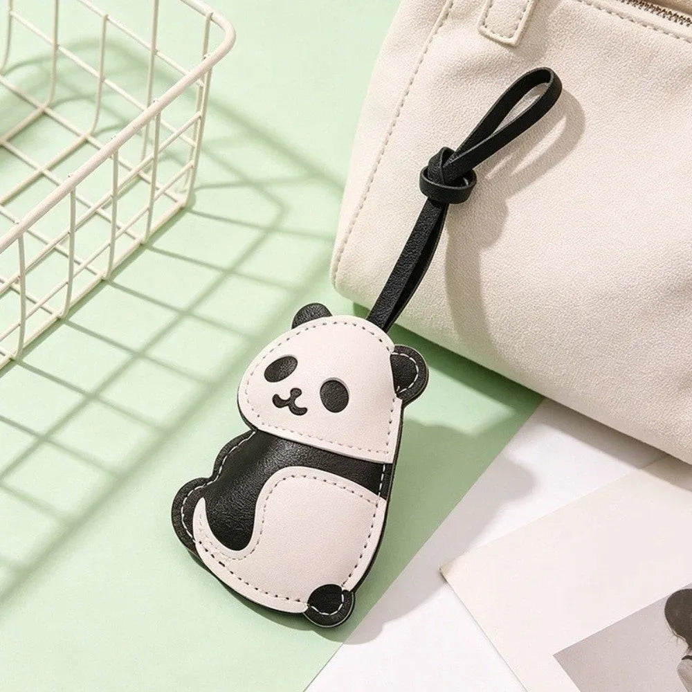 Panda PU Leather Keychain Bag Charm Pendant | Trendy Gift Keychain Bag Charm PLUSH