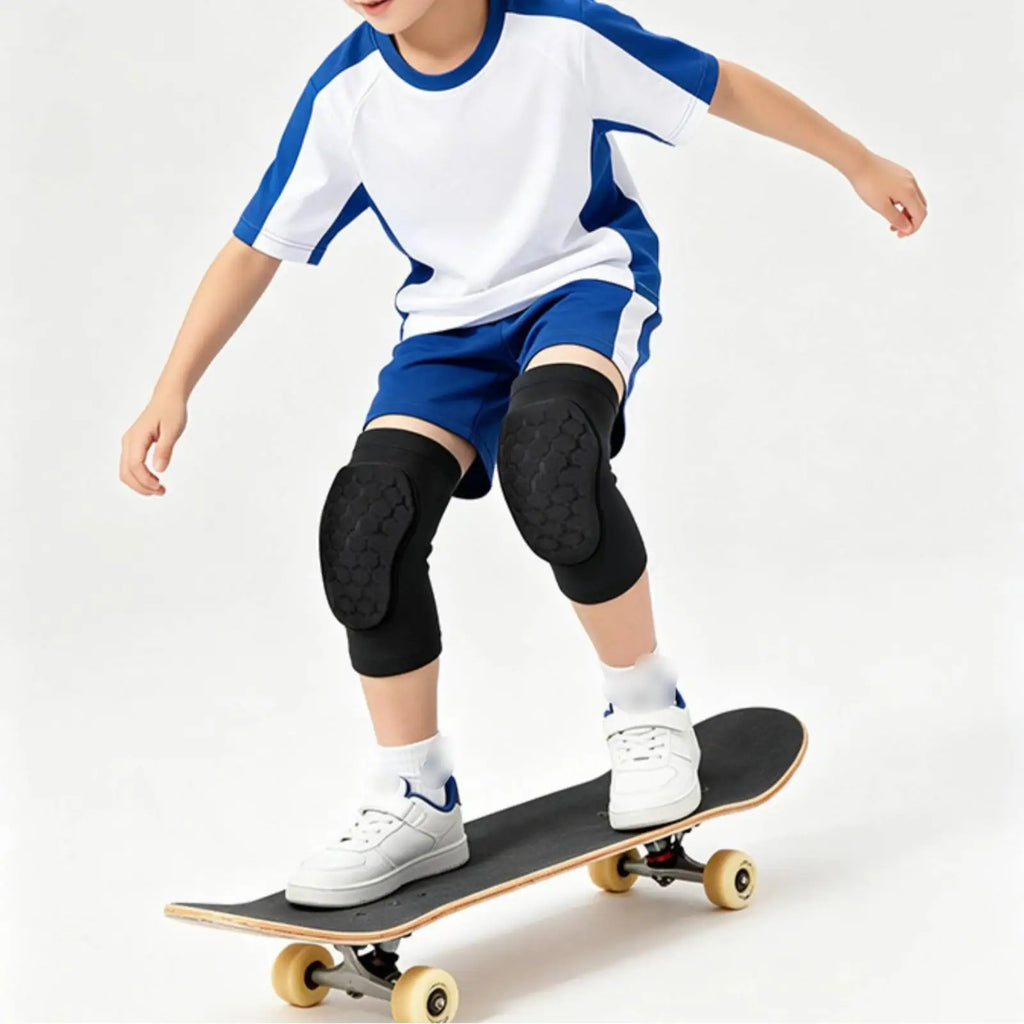 Kids Silicone Non-Slip Knee Pads – Skating & Football Kids Sports Knee Pad PLUSH