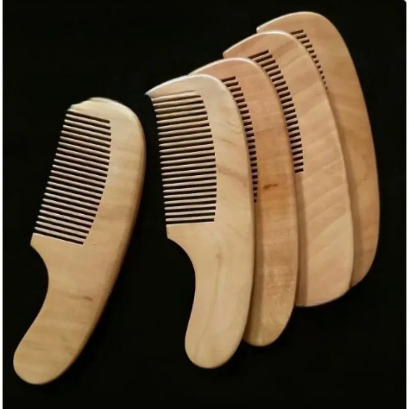 Wooden Baby Hair Brush & Comb – Soft Wool Newborn Scalp Massager Baby Hair Brush PLUSH