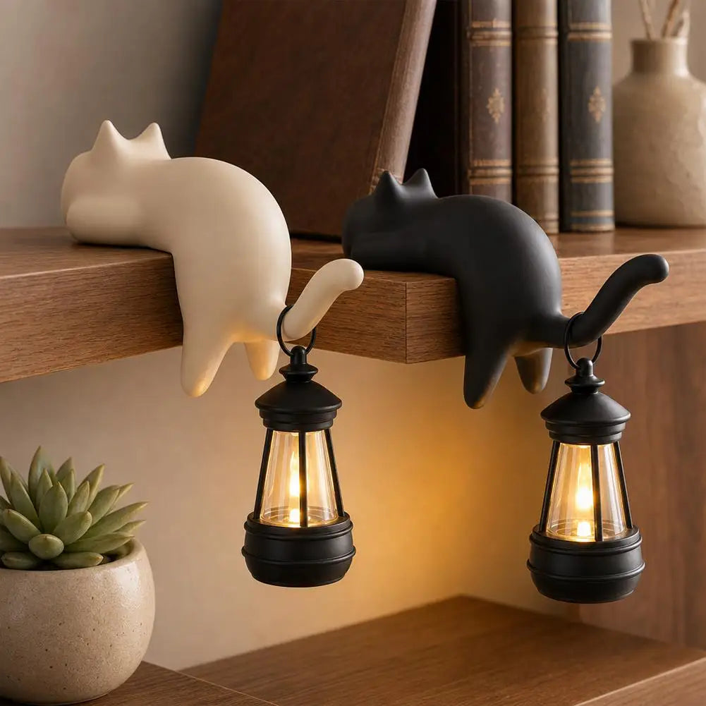 3D Cat Wall Hook – Key Rack with Night Glow | No Tools Needed Decorative Wall Hook PLUSH