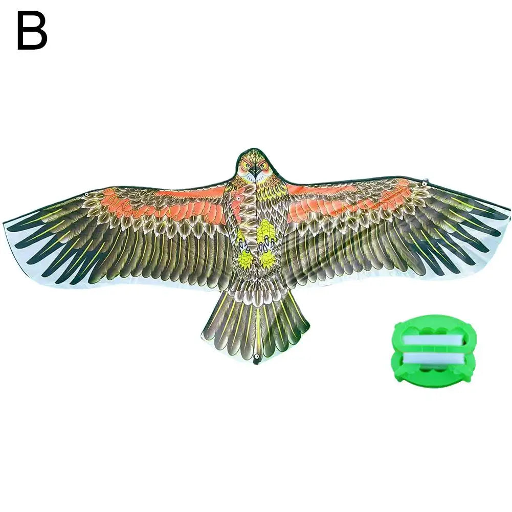 Large Eagle Kite with 30m Line – Outdoor Toy for Kids & Family Outdoor Flying Kite PLUSH A
