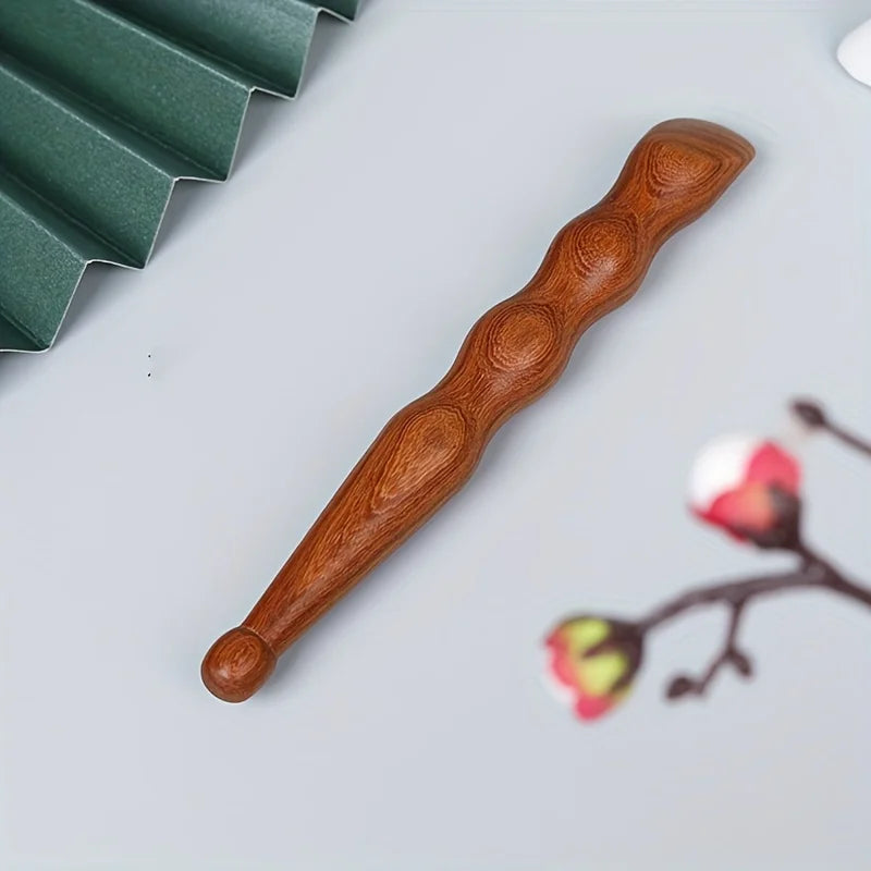 Sandalwood Massage Stick – Acupoint Scraping & Body Tool Body Massage Tool PLUSH Red