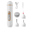 2-in-1 Electric Foot Callus Remover & Nail Polisher Tool Electric Pedicure Tool PLUSH White USB Type-C
