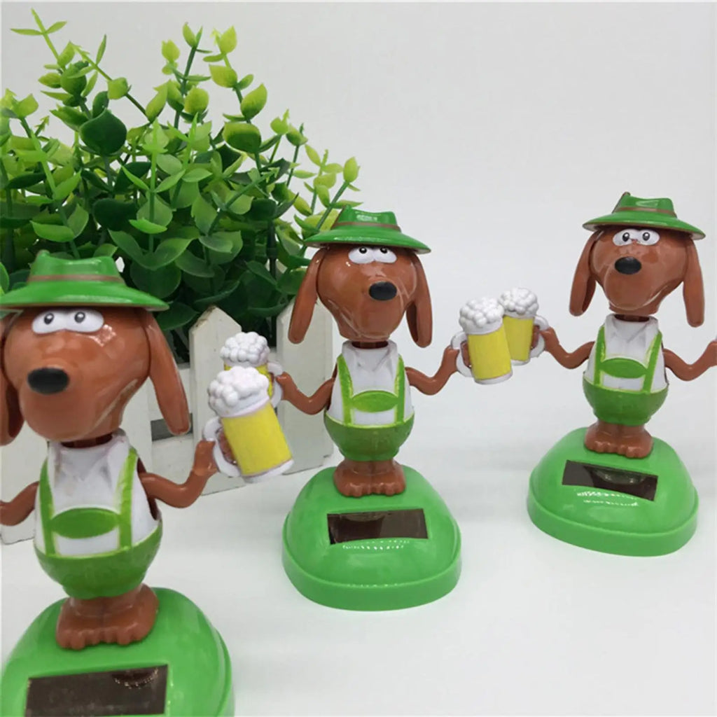 Solar Dancing Dog Bobble Head – Car Dashboard Toy Solar Bobble Head Toy PLUSH