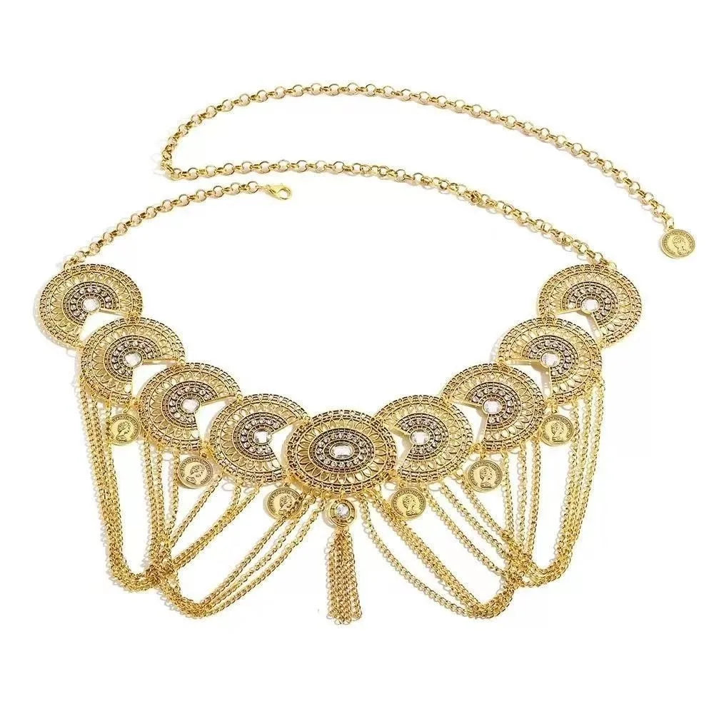 Vintage Belly Dance Tassel Waist Chain – Bohemian Body Jewelry Body Waist Chain PLUSH