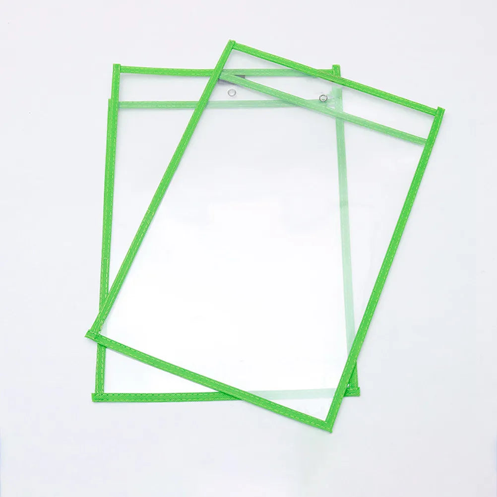 Reusable Dry Erase Sleeves 6-Pack – Transparent Double-Sided PVC Dry Erase Sleeves PLUSH Default Title