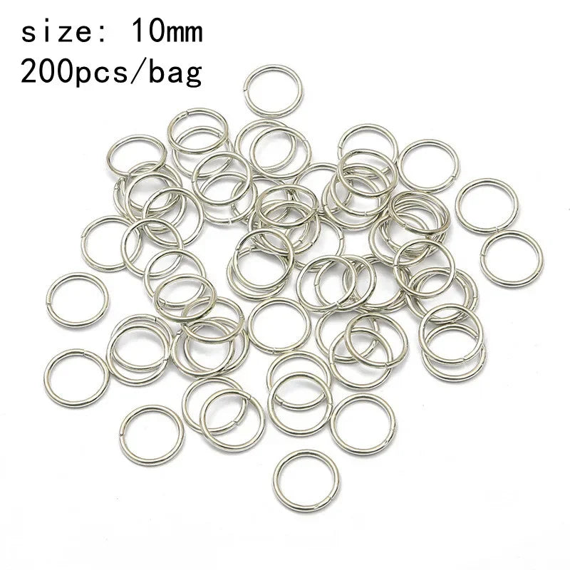 Metal Hair Rings Braid Dreadlock Hoop Clips 50–200pcs Bulk Hair Braid Rings PLUSH 200pcs 10mm NO.19