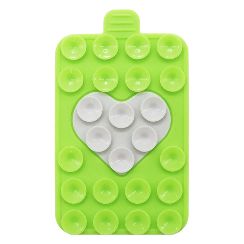 Heart Silicone Suction Cup Phone Holder – Wall & Desk Stand