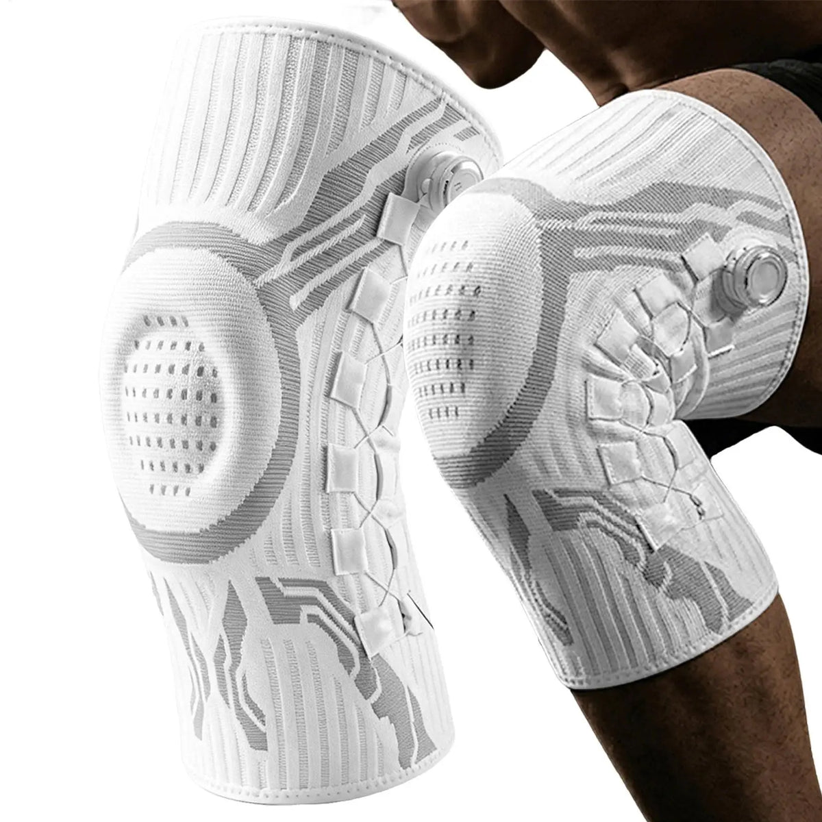 Knee Compression Brace Sleeves 1 Pair – Sports & Workout Knee Compression Brace PLUSH