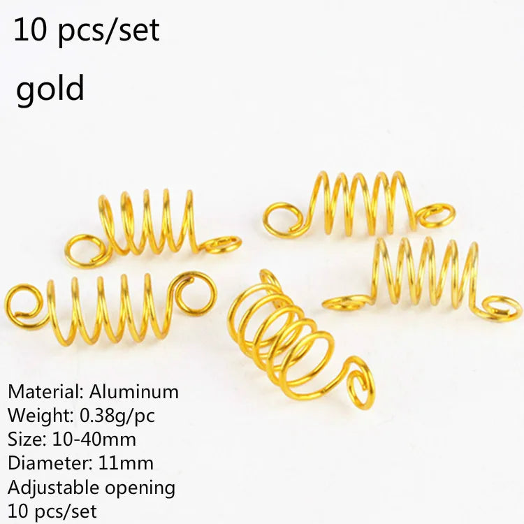 5pcs Dreadlock Beads Hair Cuffs Rings – Colorful Braid Clips Hair Braid Cuffs PLUSH 10pcs NO.24