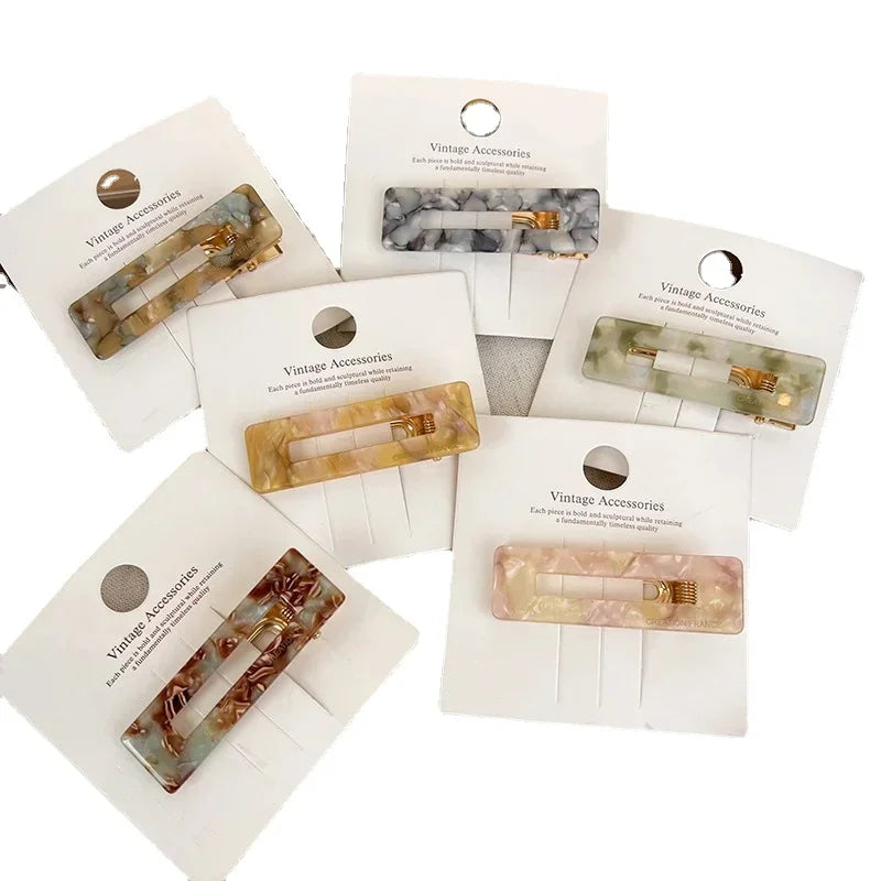 Acetate Seamless BB Hair Clips Korean Barrettes – Coffee Hair Clip Barrette PLUSH