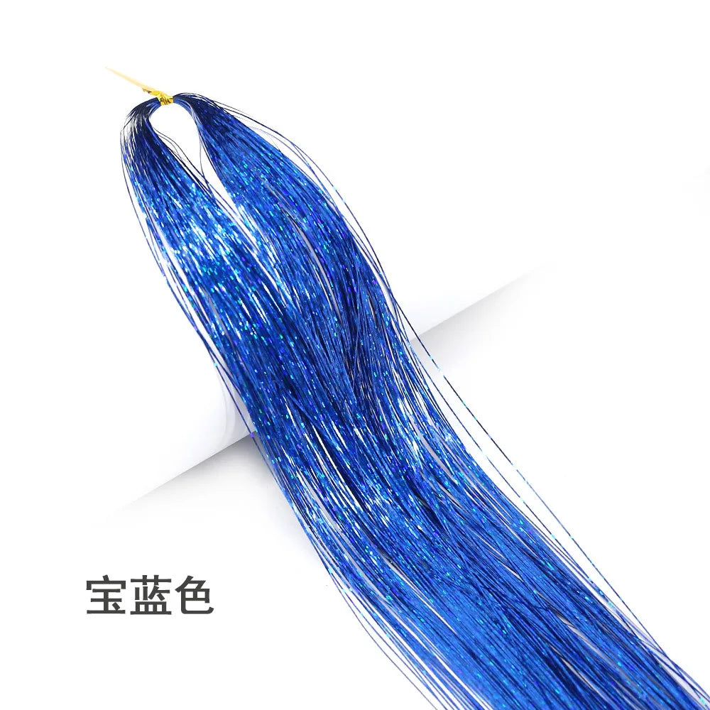 Hair Tinsel Kit – Glitter Rainbow Sparkle Extensions 94cm Hair Tinsel Extensions PLUSH 1