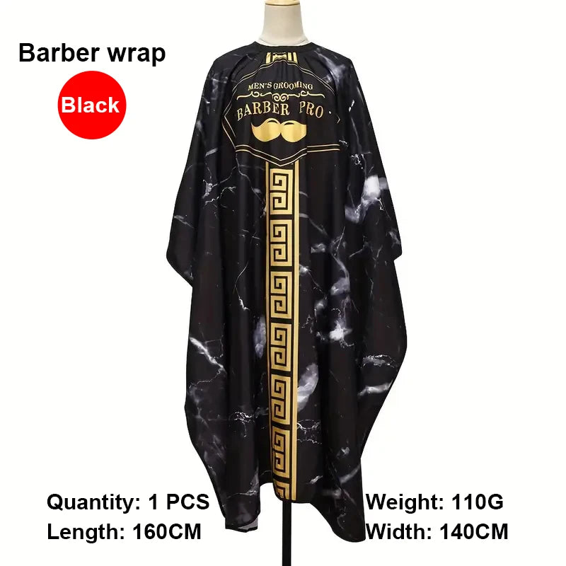 Professional Haircutting Kit – Cape, Apron & Neck Duster Brush Barber Haircutting Kit PLUSH W284