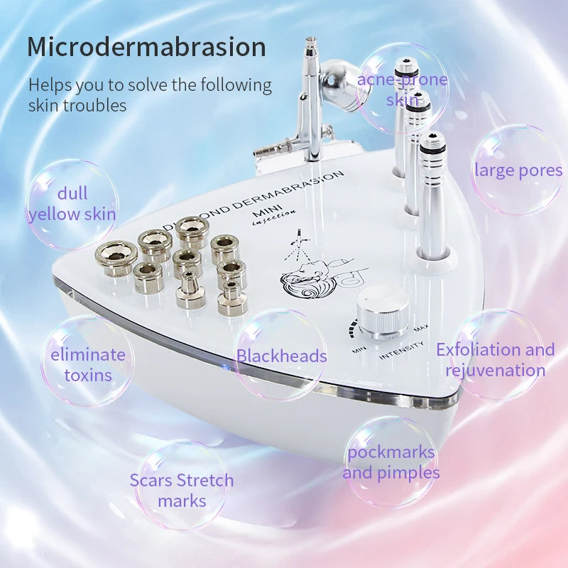 2-in-1 Diamond Microdermabrasion & Oxygen Spray Machine Microdermabrasion Machine PLUSH