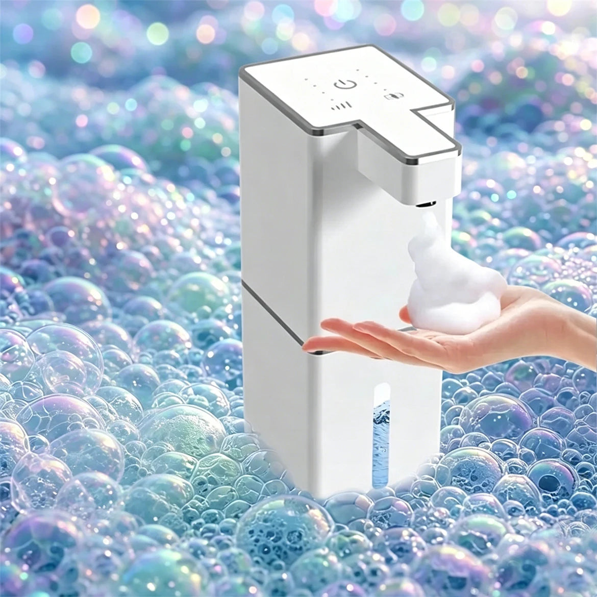 USB Rechargeable Automatic Foam Soap Dispenser – Desktop Foam Soap Dispenser PLUSH