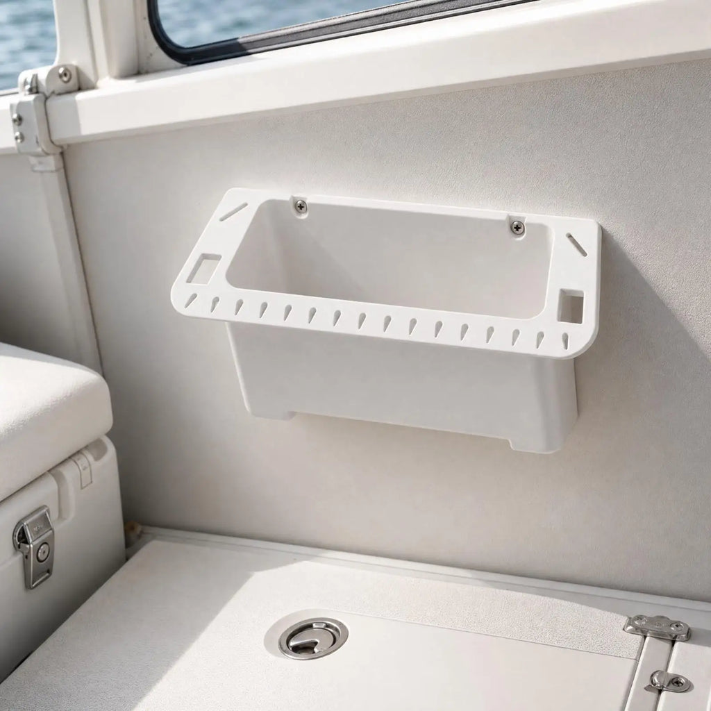 Mountable Plastic Storage Box – Ventilated Fishing Organizer Mountable Storage Box PLUSH