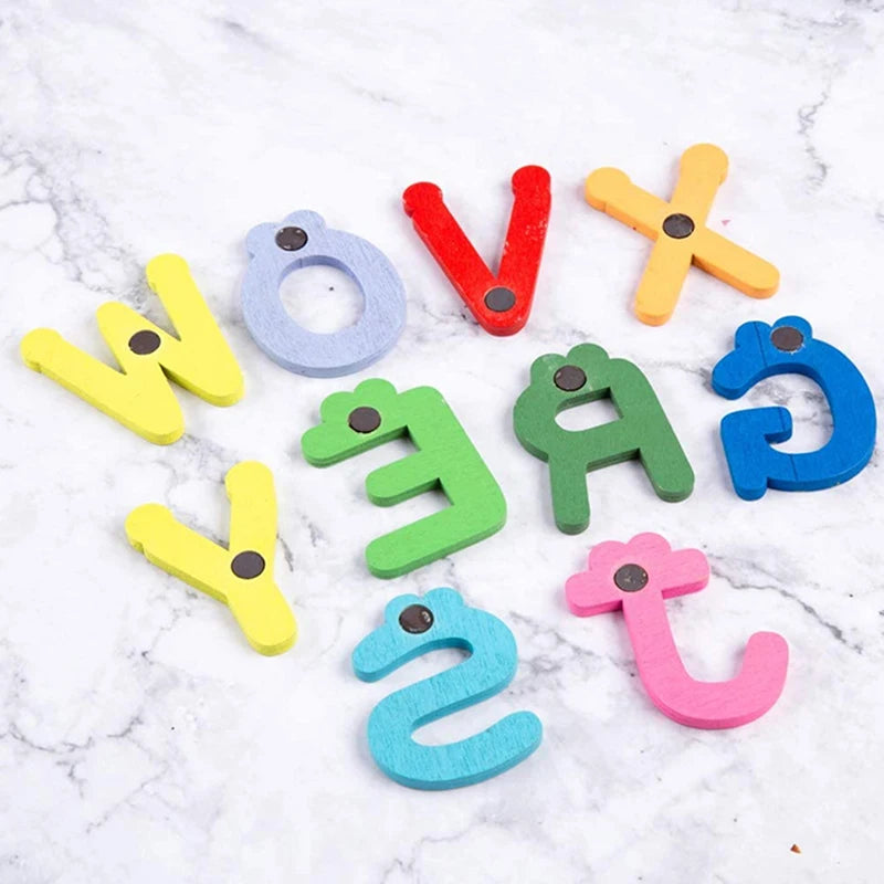 Magnetic Wooden Alphabet Fridge Magnets – Educational Kids Toy Educational Kids Toy PLUSH
