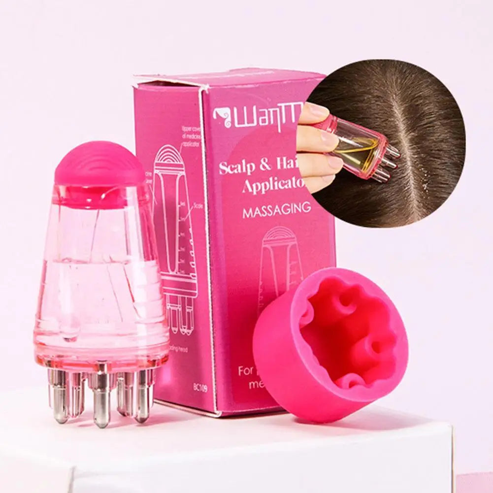 Scalp Oil Applicator Comb – 6ml Precision Hair Serum Massager Scalp Oil Applicator PLUSH