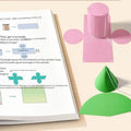 Montessori 3D Geometry Tracing Workbook – Kids Math Learning Educational Workbook PLUSH 1pcs