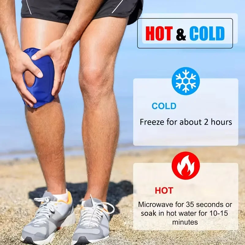Reusable Thermal Patch – Cold & Heat Wrap for Knees & Joints Hot Cold Therapy Wrap PLUSH