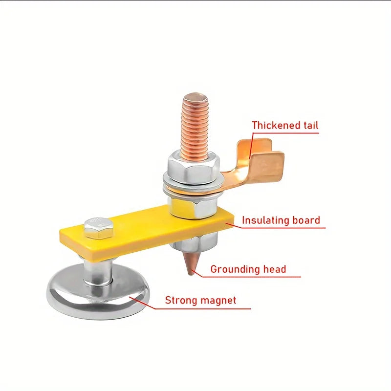 Magnetic Ground Clamp Welding Support Tool – Metal Plate Welding Ground Clamp PLUSH