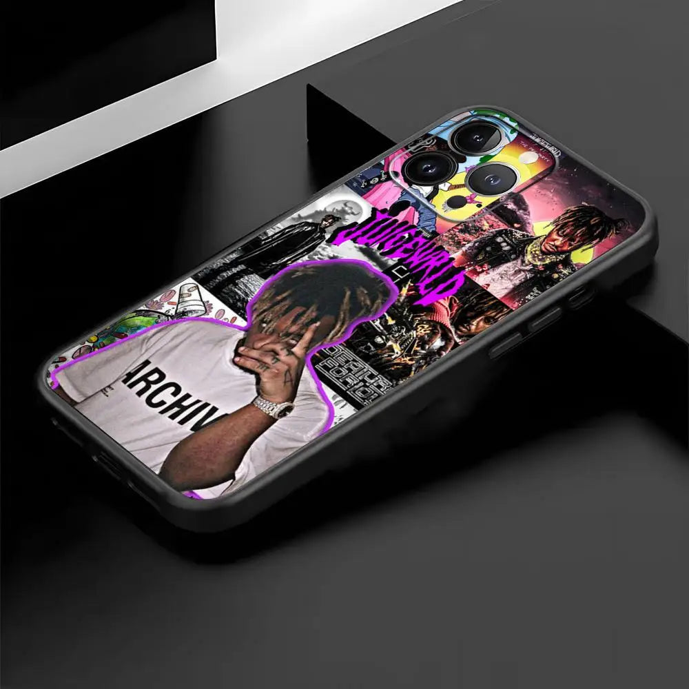Juice WRLD 999 iPhone Case – Shockproof Silicone Cover Silicone Phone Case PLUSH