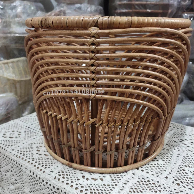 Newborn Rattan Basket Chair Photography Prop – 0-6M Infant Newborn Photography Prop PLUSH