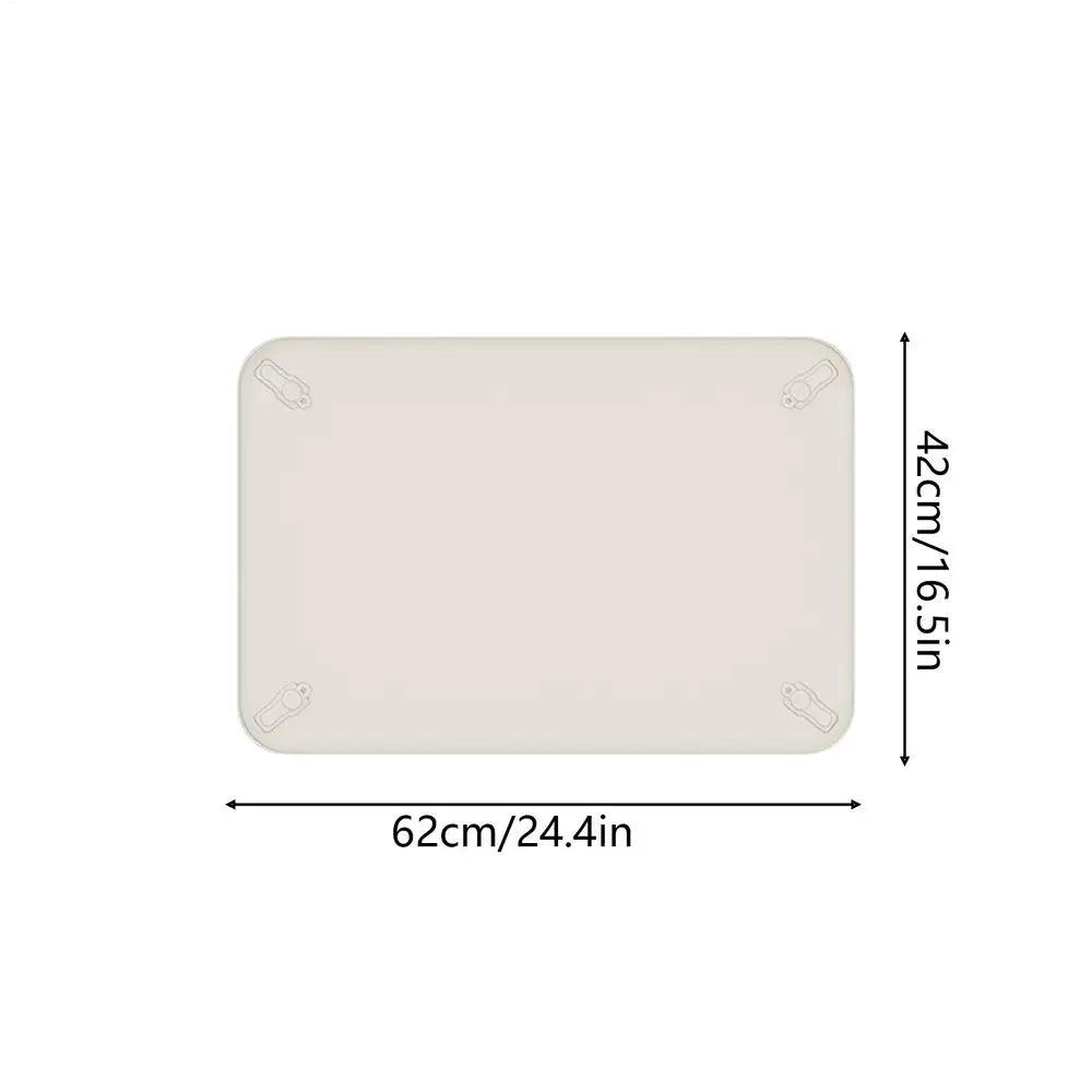 Silicone Dog Pee Pad Holder | Leak-Proof Puppy Potty Tray Dog Potty Tray PLUSH M White