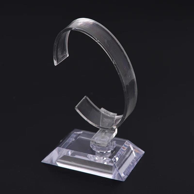 Transparent Plastic Watch Display Stand – Wristwatch Holder Rack Watch Display Stand PLUSH transparent