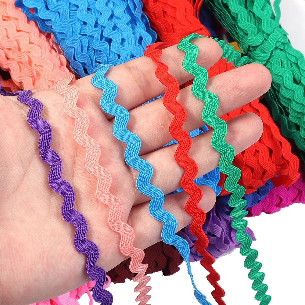 15 Yards 5cm Ric Rac Zig Zag Trim Ribbon – DIY Craft Sewing Ric Rac Trim Ribbon PLUSH